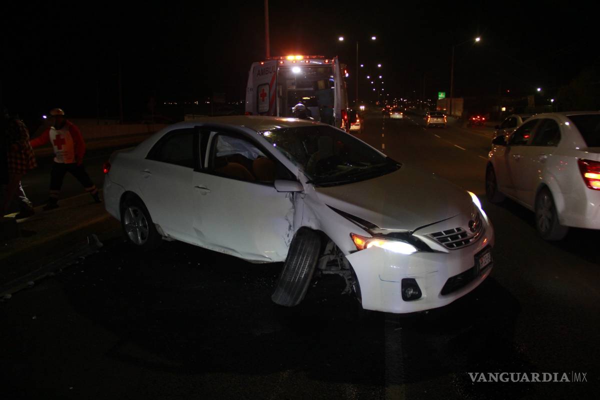 Ebrio conductor causa accidente vial en Saltillo
