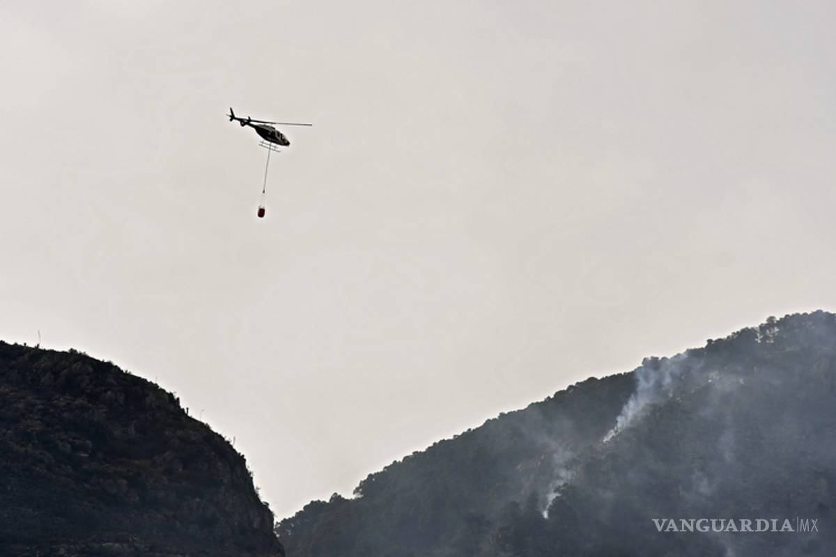 Suman dos aeronaves de la Marina a combate de incendio de Arteaga