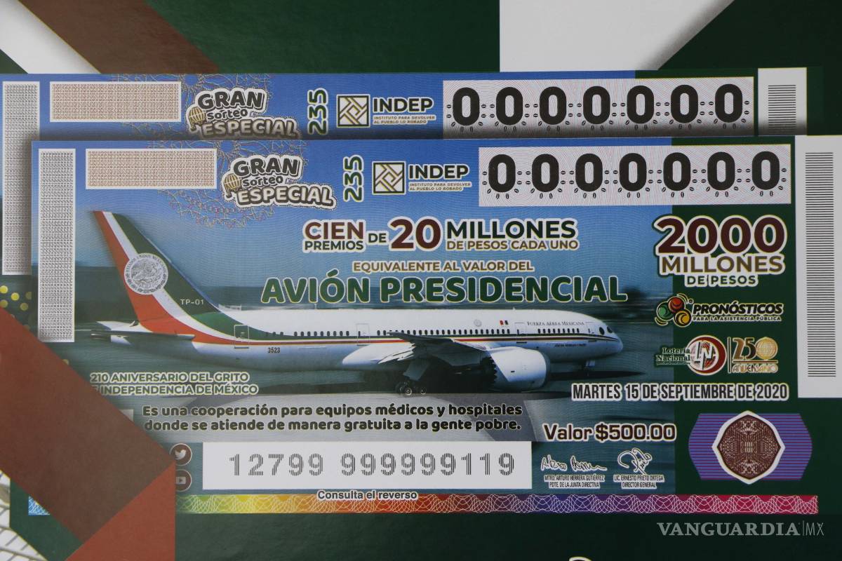 'Vuelan' boletos para la rifa del avión presidencial en Saltillo