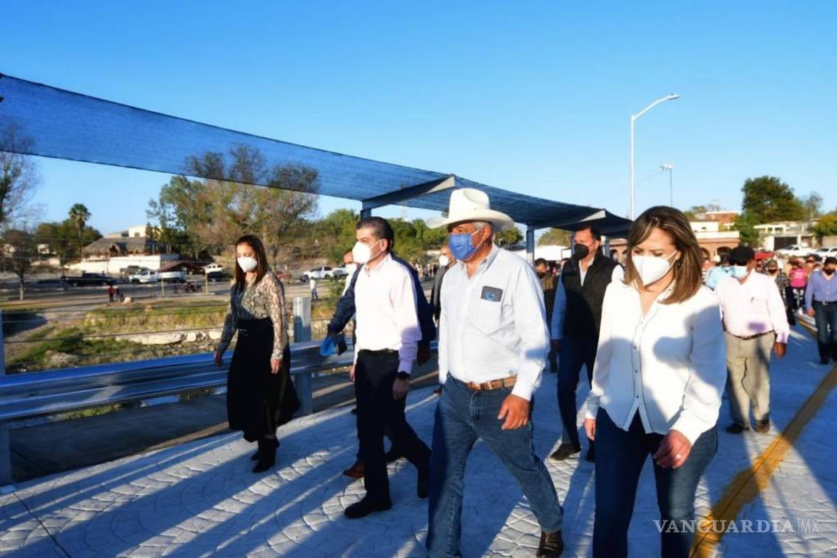 Inauguran Puente del vado, en el Río Sabinas