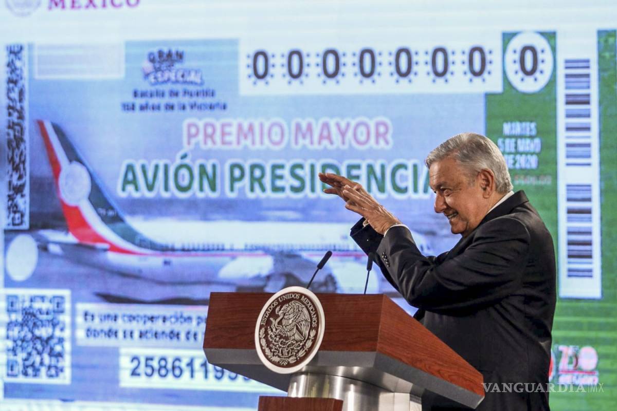 Asegura Coparmex que la rifa del avión presidencial es 'el fraude del siglo'