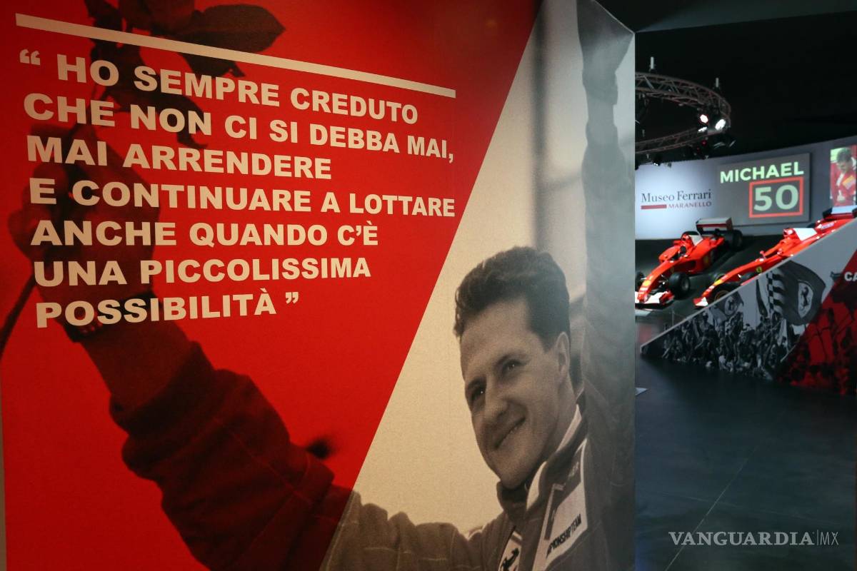 $!A cinco años del accidente, el Museo Ferrari abre la exhibición "Michael 50"