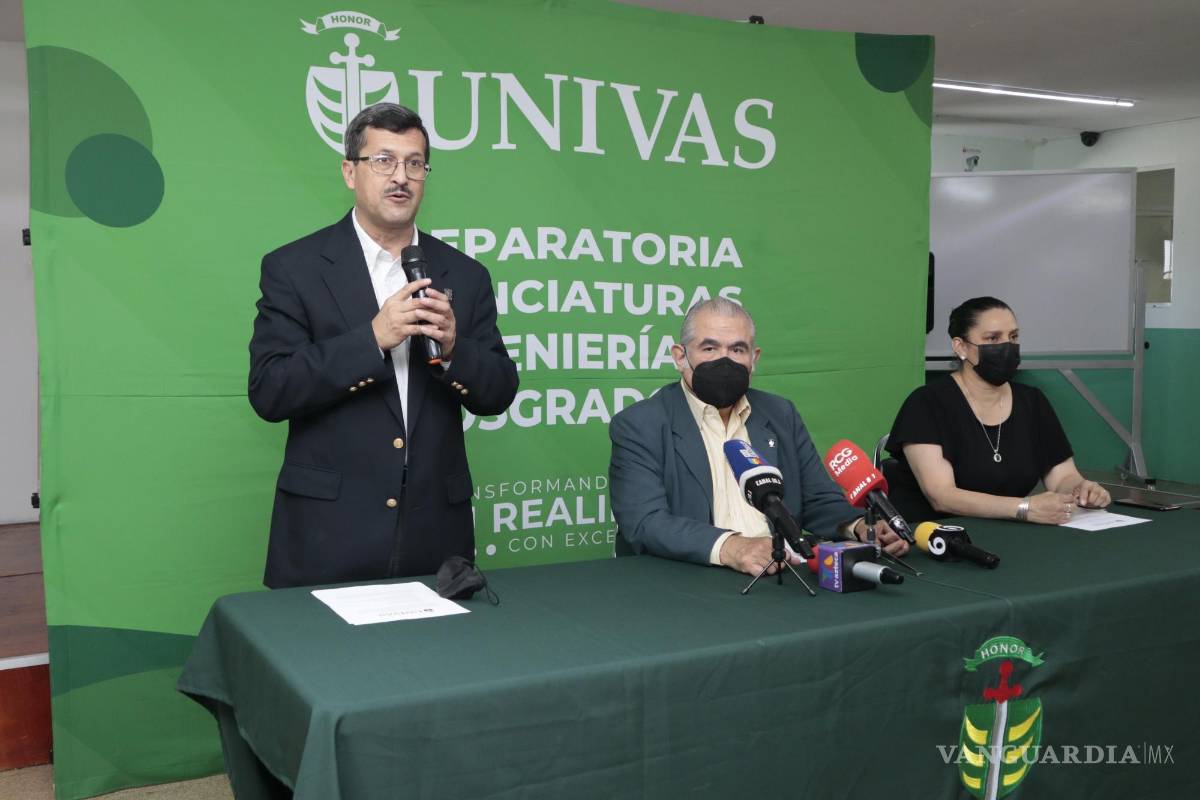$!Rueda de prensa para dar a conocer cuatro carreras totalmente en línea, con reconocimiento oficial de la Secretaría de Educación de Coahula, en las instalaciones de UNIVAS.