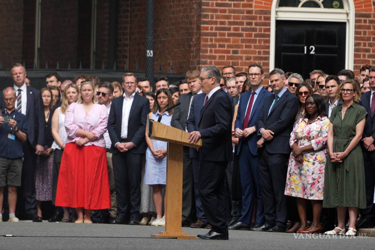 $!Keir Starmer ante medios de comunicación y público anunció su renuncia.
