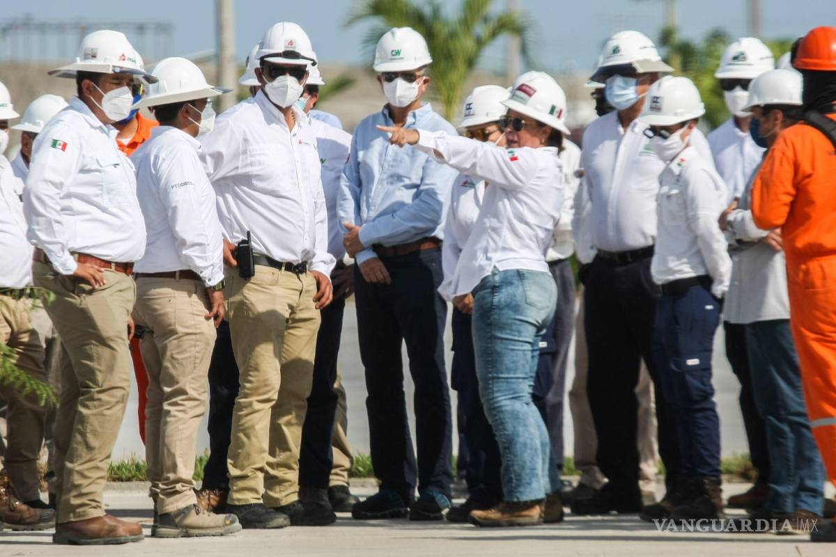 Presume Rocío Nahle que refinería Dos Bocas se construye en “tiempo récord”