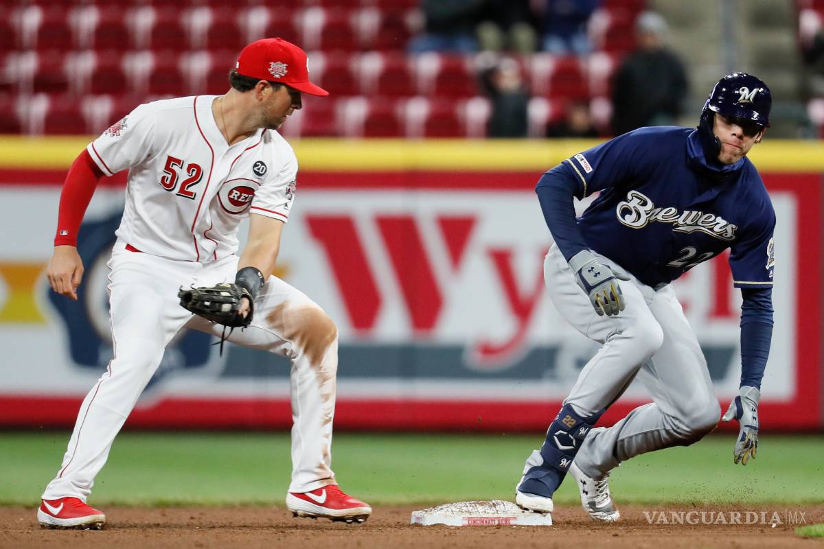 $!Christian Yelich rompe racha de jonrones pero ayuda a los Brewers para vencer a los Reds