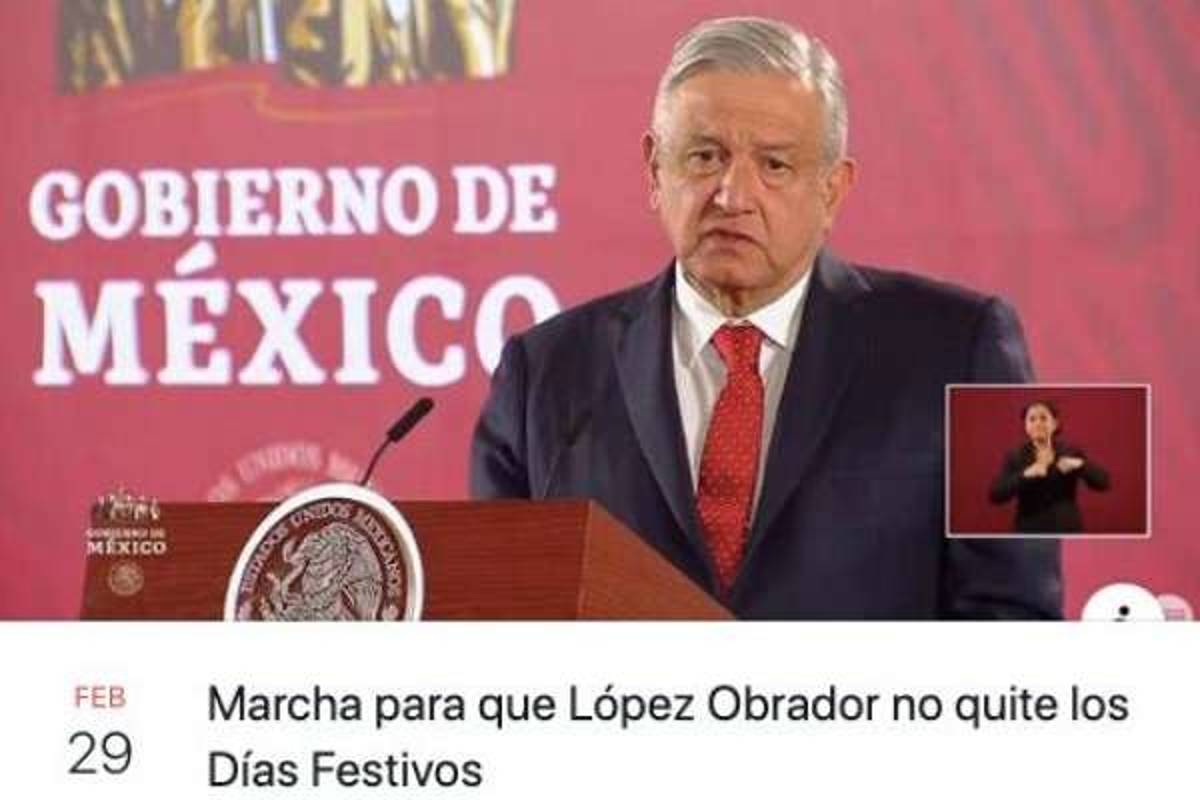 Organizan marcha para que AMLO no elimine puentes vacacionales
