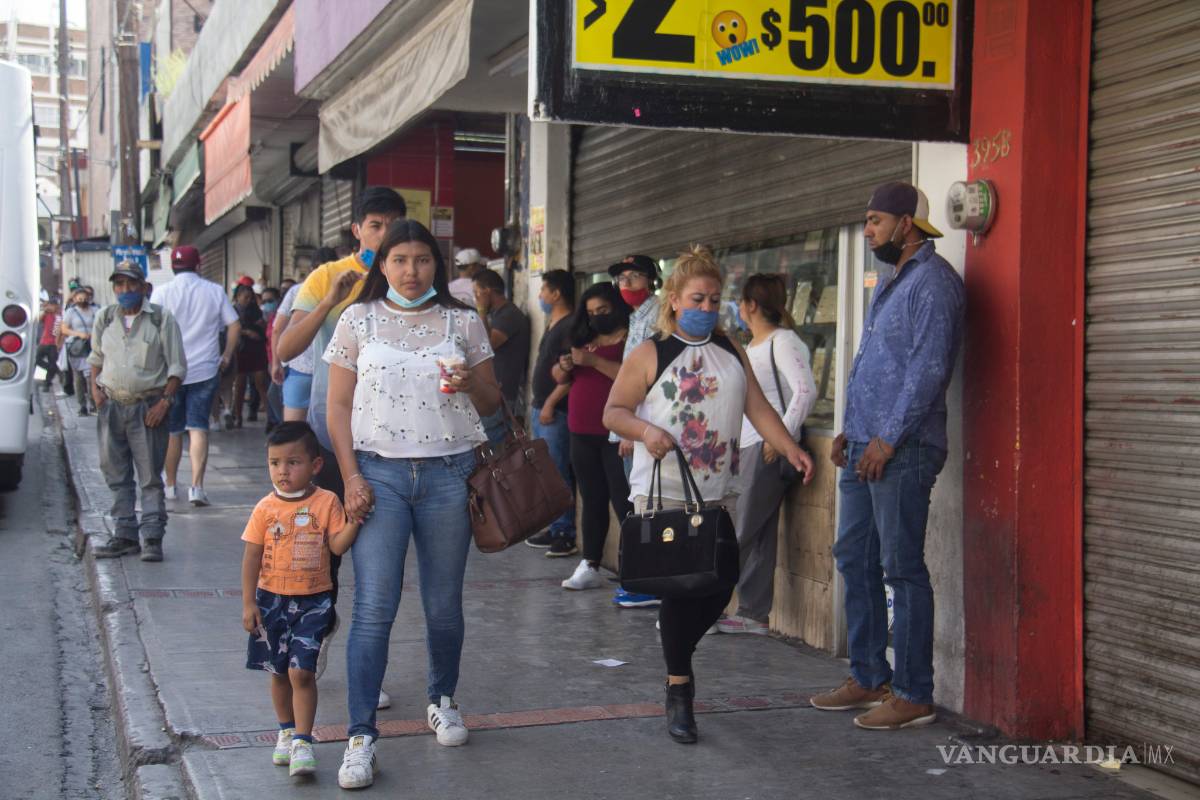 Comercio adelanta reapertura; ‘revive’ (entre riesgos) el centro de Saltillo