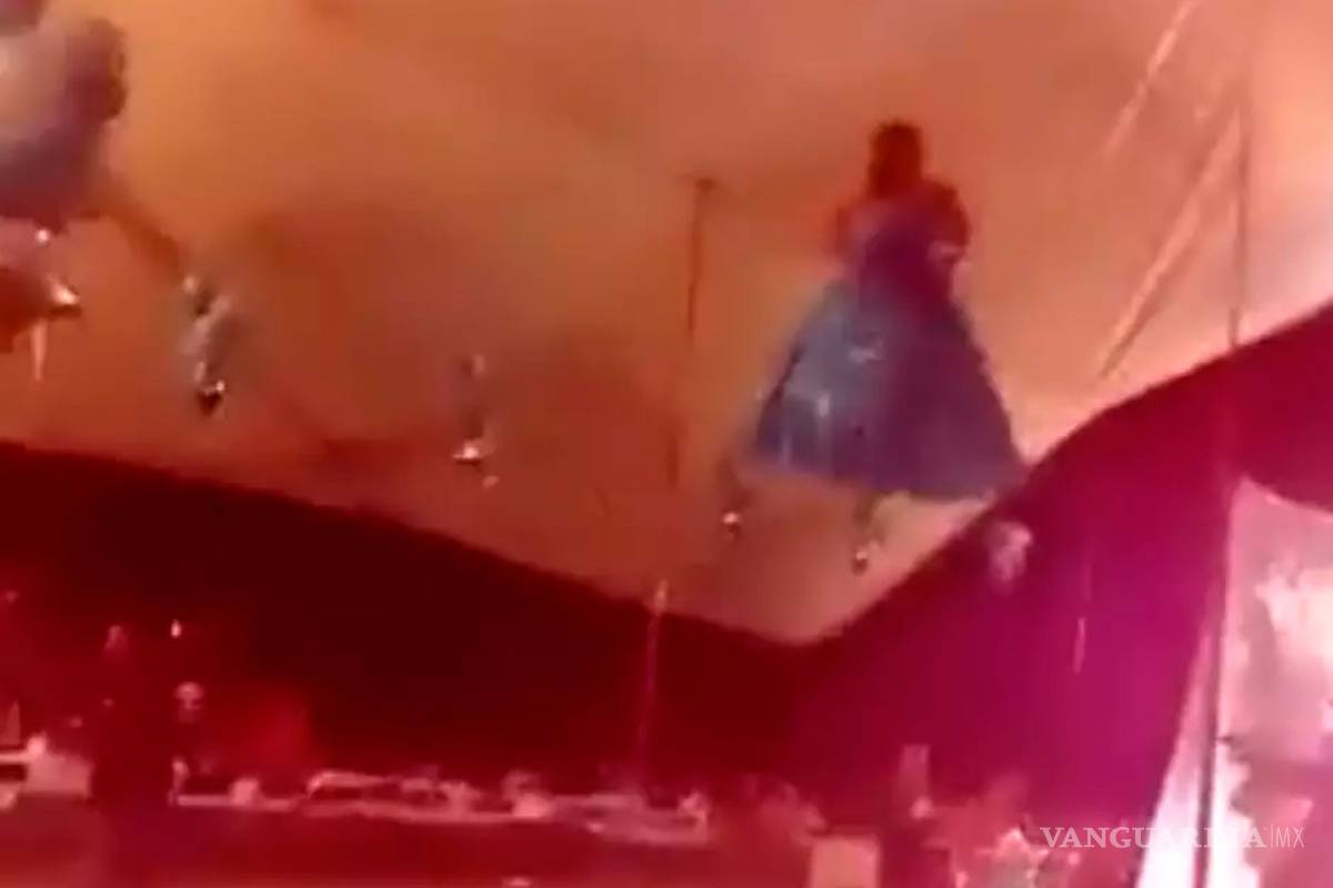 Por querer 'volar' en sus XV años, jovencita terminó en el suelo