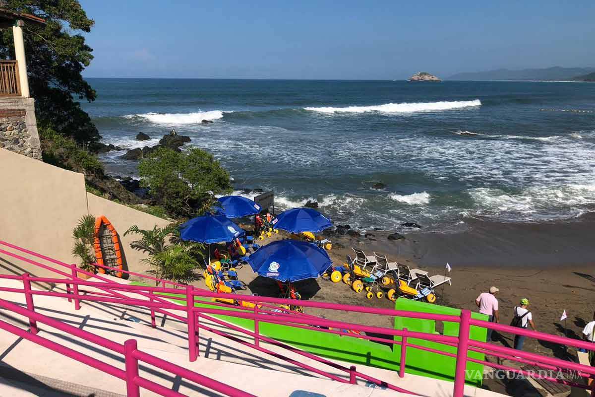 Así es la primera playa incluyente... y está en Guerrero