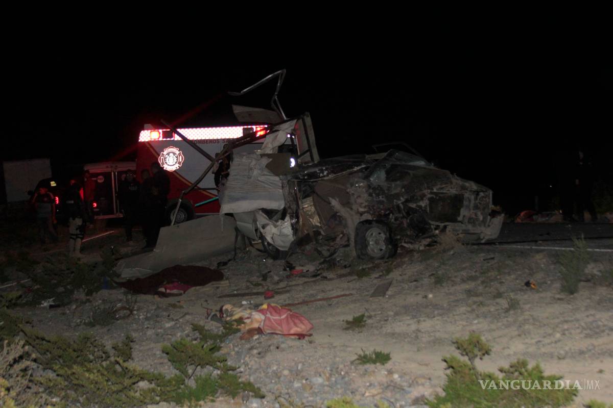 $!Accidente en carretera a General Cepeda deja a tres personas sin vida