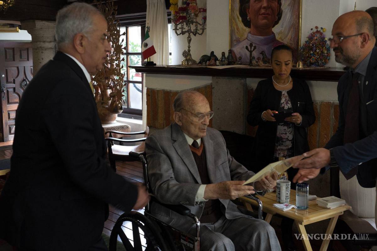 $!El expresidente de México Luis Echeverría Álvarez en su cumpleaños número 100.