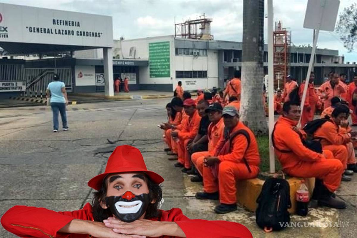 "En la refinería de Cepillín": Pemex despide a empleado que dio acceso al payaso a las instalaciones