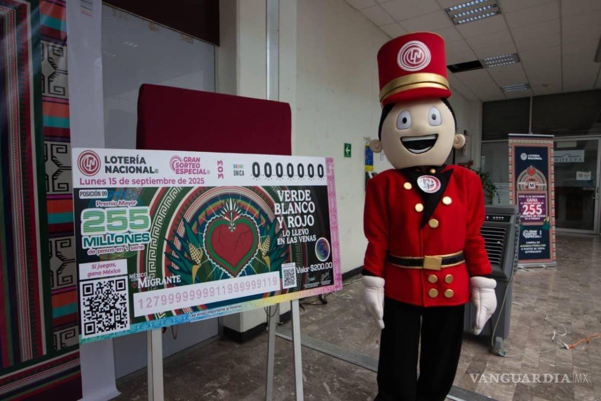 $!Presentan en Nuevo León el sorteo de Lotería Nacional ‘México con M de Migrante’