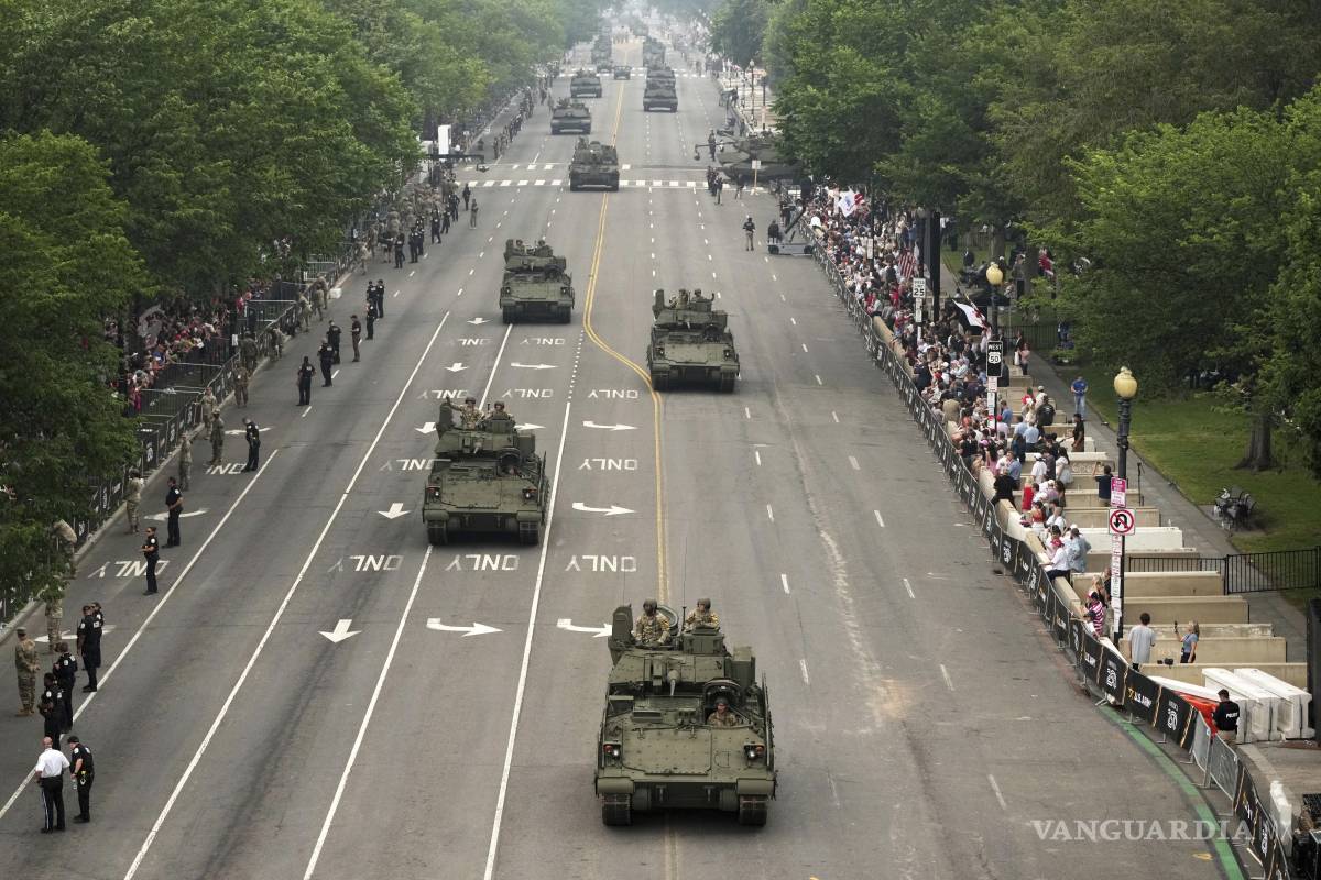 $!Las fuerzas armadas movilizaron equipo y armamento, demostrando su capacidad de fuego.
