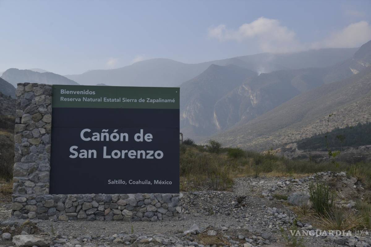 $!El Cañón de San Lorenzo es una de las zonas afectadas por los incendios.