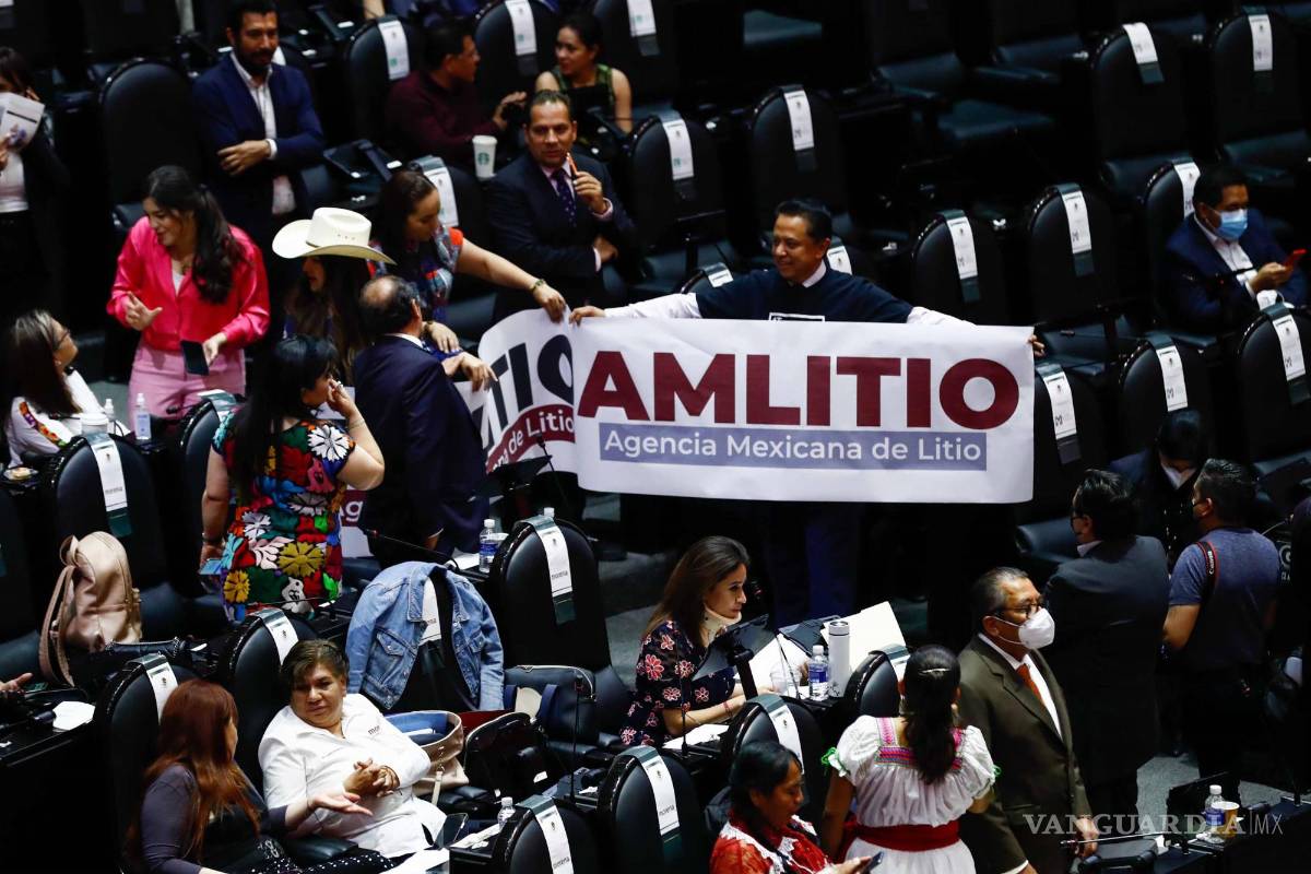 $!Sesión ordinaria en la Cámara de Diputados en la que se discutió y aprobó la ley minera sobre el litio que propuso el presidente López Obrador.