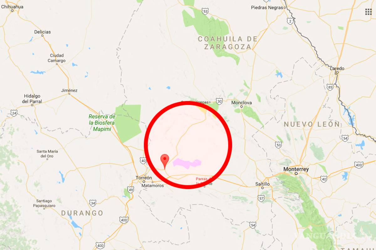 Sismo de 4.1 grados afectó región lagunera de Coahuila