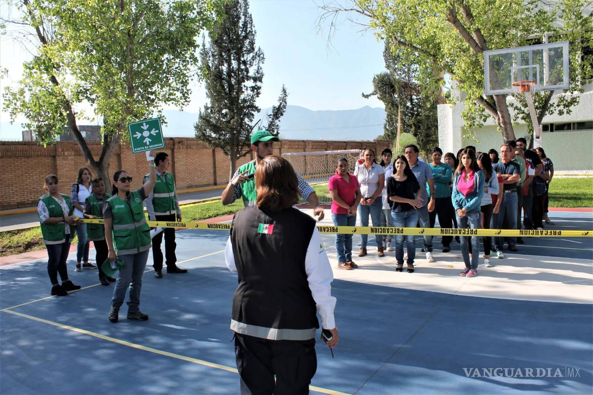 $!Realiza Saltillo 76 simulacros de conatos de incendio y sismo