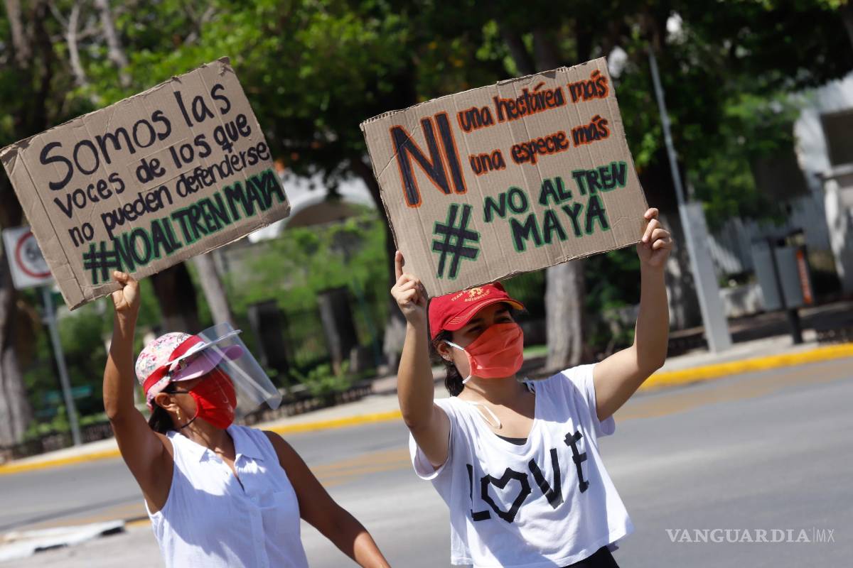 Cono firmas, mayas piden un alto al Tren Maya