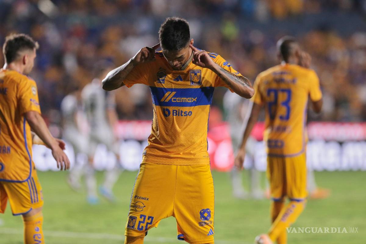 Fulgencio ‘electrocuta’ al Querétaro: el ‘Rayo’ hace doblete y Tigres vence 5-0 a los Gallos Blancos