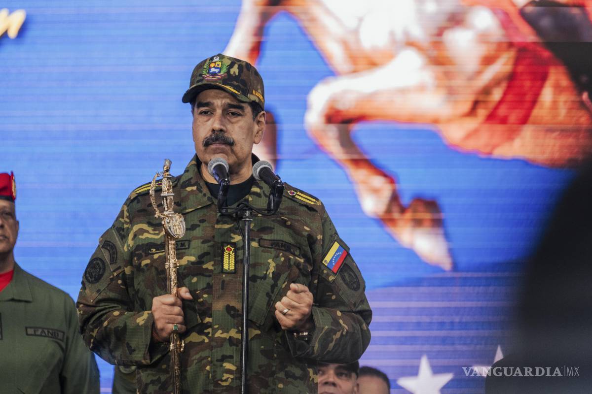 $!El presidente de Venezuela, Nicolás Maduro, en un discurso en Caracas.
