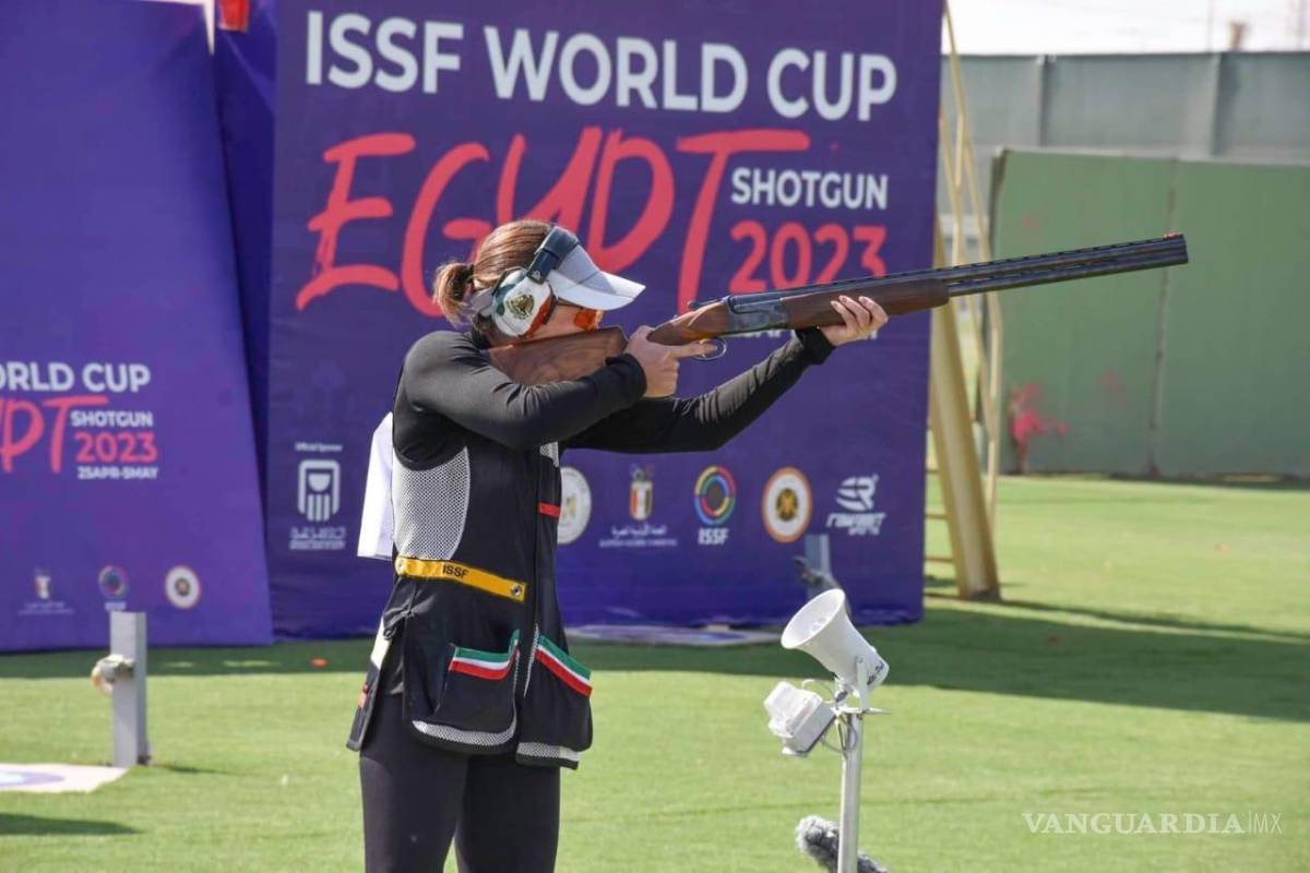 Coahuilense Gabriela Rodríguez se queda con la plata en Mundial de Tiro con Escopeta