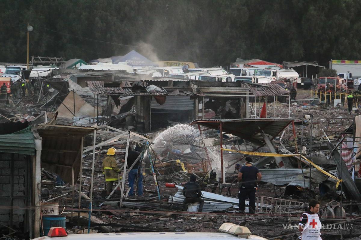 $!Las terribles imágenes que dejó la explosión en Tultepec