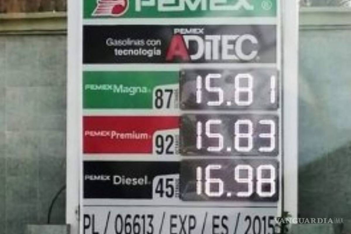 Gasolina en 15 pesos en varios estados del país, ¿por la guerra petrolera?