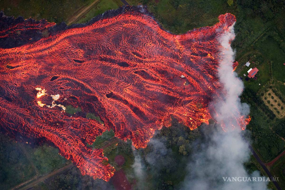 $!Impresionantes imágenes de la erupción del volcán Kilauea, en Hawái