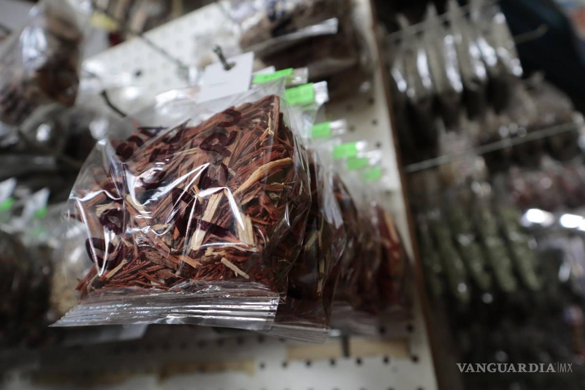 $!Diversas hierbas se pueden encontrar en los aparadores del Mercado Juárez, o bien, en la Zona Centro de la entidad.