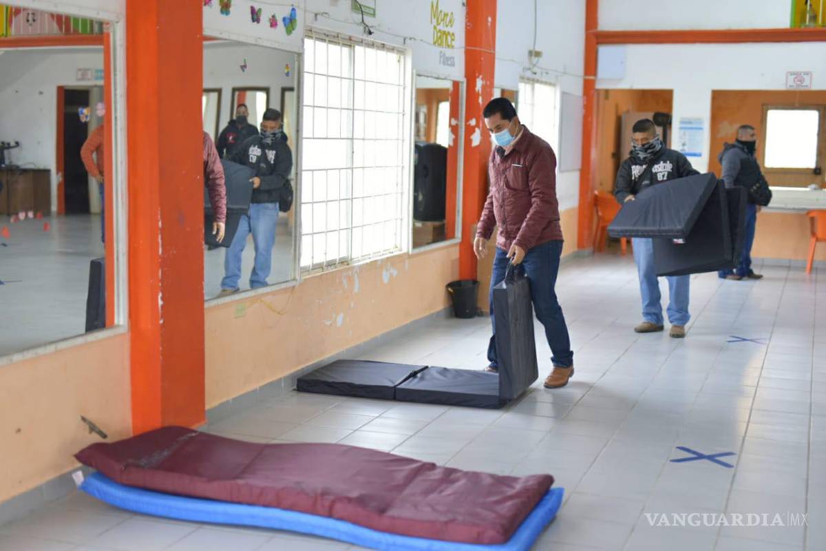 Habilitan dos albergues temporales en Acuña ante bajas temperaturas