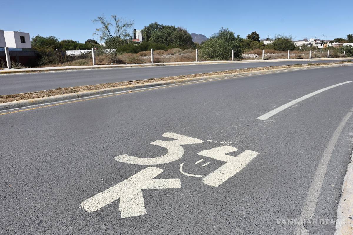 $!Personal marcó el recorrido de la carrera con pintura temporal en principales bulevares.
