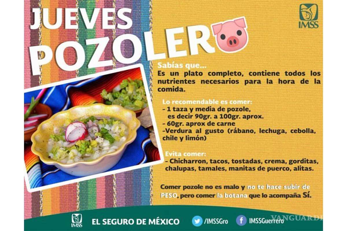 $!IMSS da tips para que comas pozole de una forma saludable