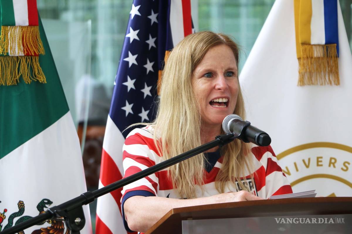 $!La cónsul general de Estados Unidos en Monterrey, Melissa A. Bishop, explicó que la actividad está orientada para fortalecer el intercambio cultura y colaboración entre México y EU.