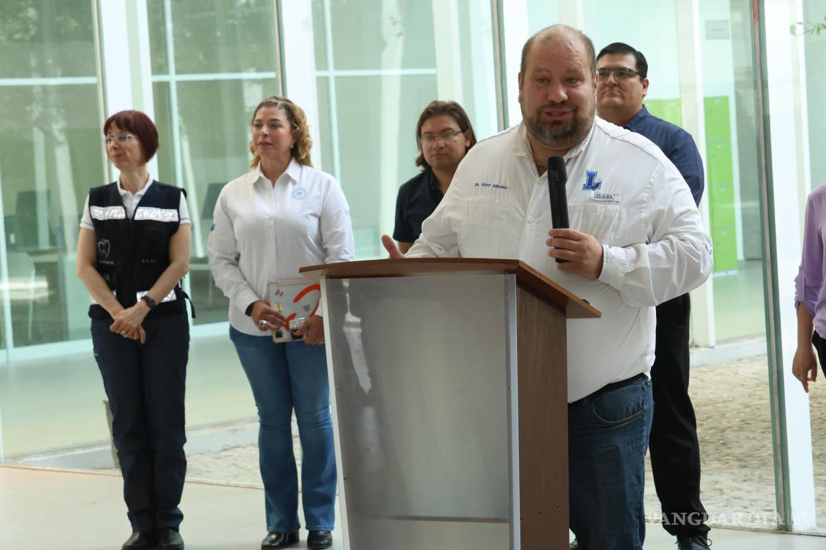 $!Víctor Sánchez, secretario general de la UAdeC, destacó que los simulacros permiten adaptar protocolos y reforzar la cultura de prevención en todos los planteles.