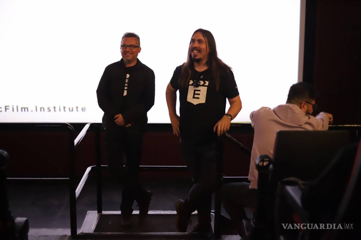 $!Gabriel Ramos, director del Epic Film Institute y Sergio Berumen, coordinador de la Licenciatura en Producción Cinematográfica.