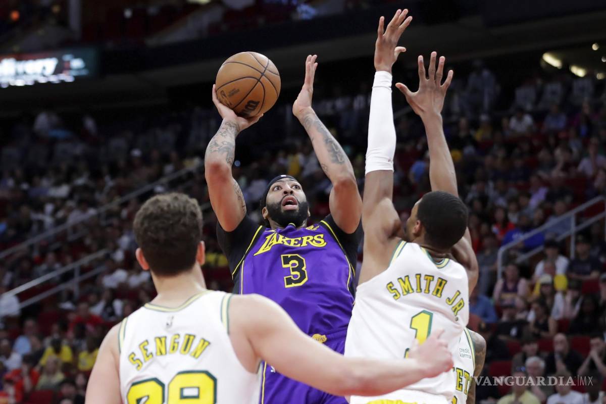 Con 40 de Davis, Lakers aplastan a los Rockets de Houston 134-109