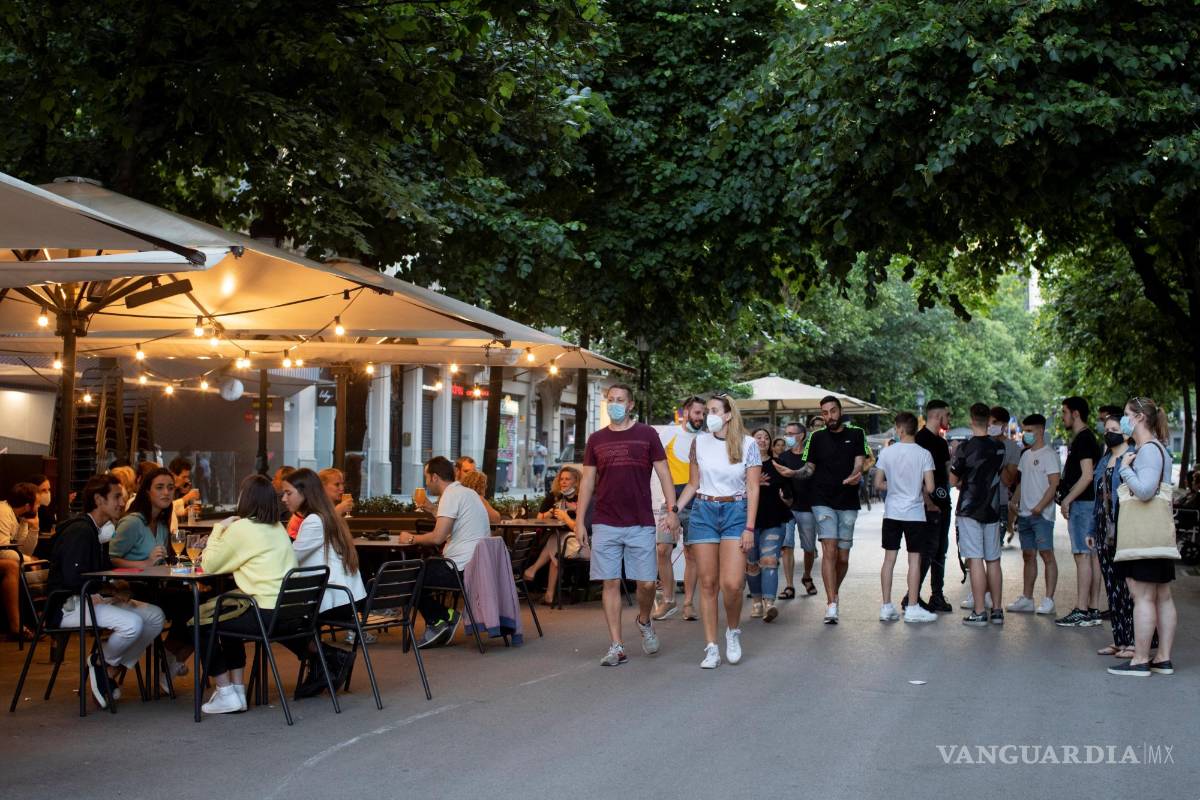 $!Vista de una terraza de Rambla de Barcelona.
