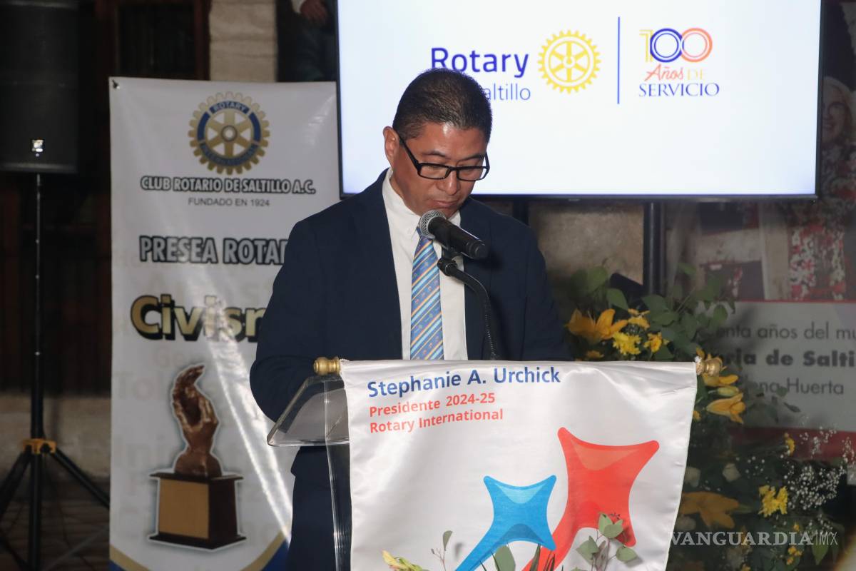 $!Jesús Gómez destacó el legado de servicio y compromiso social que la organización ha promovido durante sus 100 años de historia.