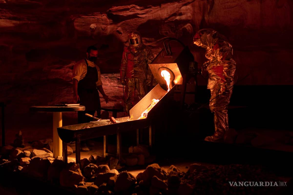 $!Experiencia gastronómica ‘Forces of Nature’ en AlUla, alto horno de lava.