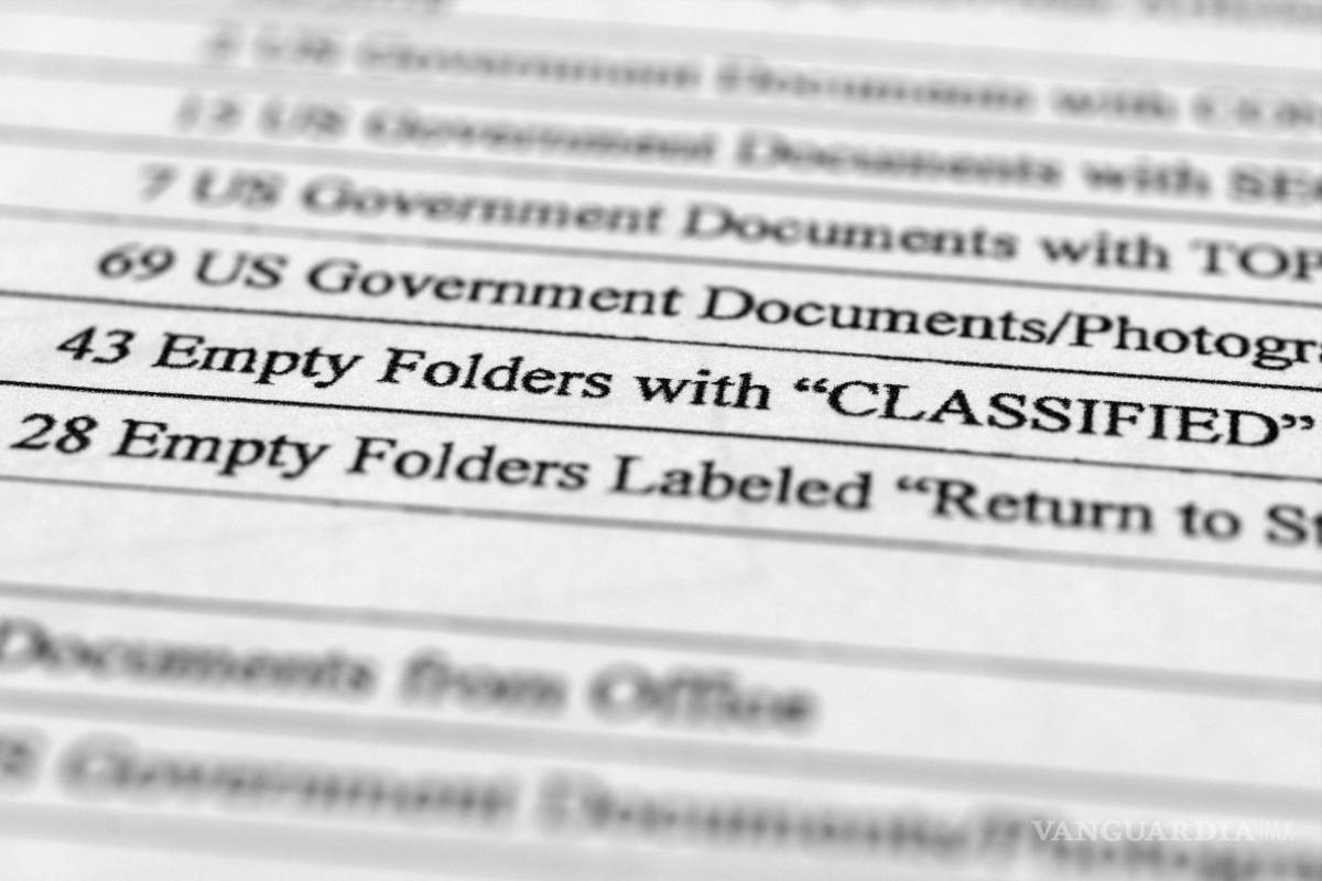 Inventario revela detalles de documentos incautados a Donald Trump