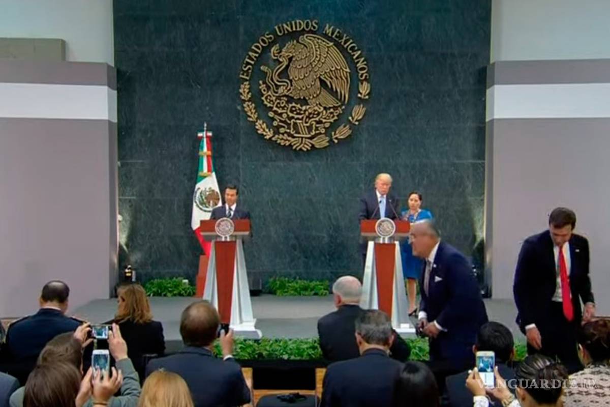 La hora de los reflectores: Peña Nieto y Trump en conferencia de Prensa (Video)