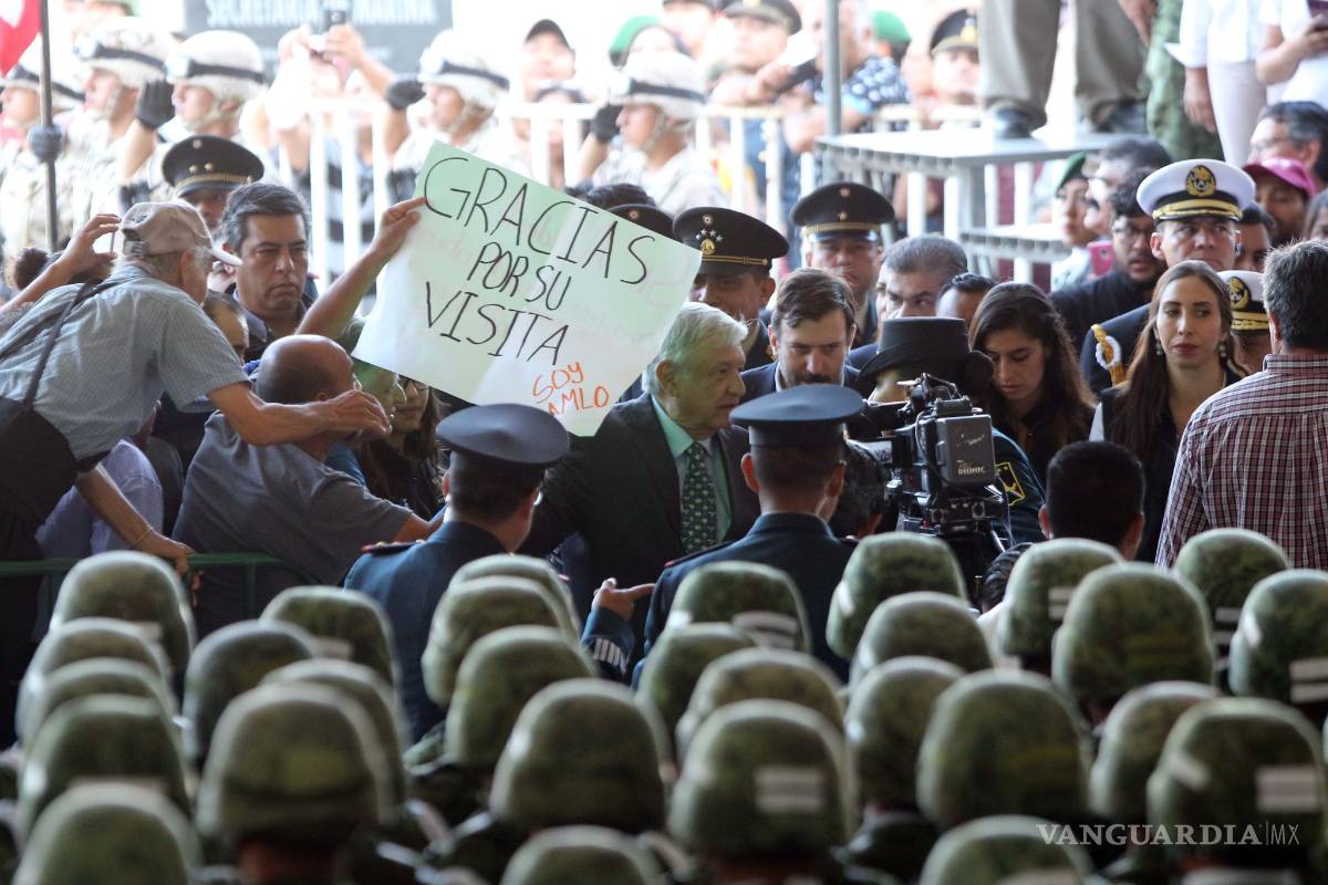 $!'Nunca más un presidente debe inmiscuirse en elecciones': AMLO desde Piedras Negras