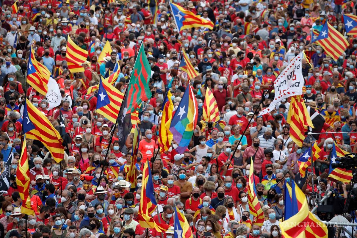 Toma las calles de Barcelona el independentismo catalán