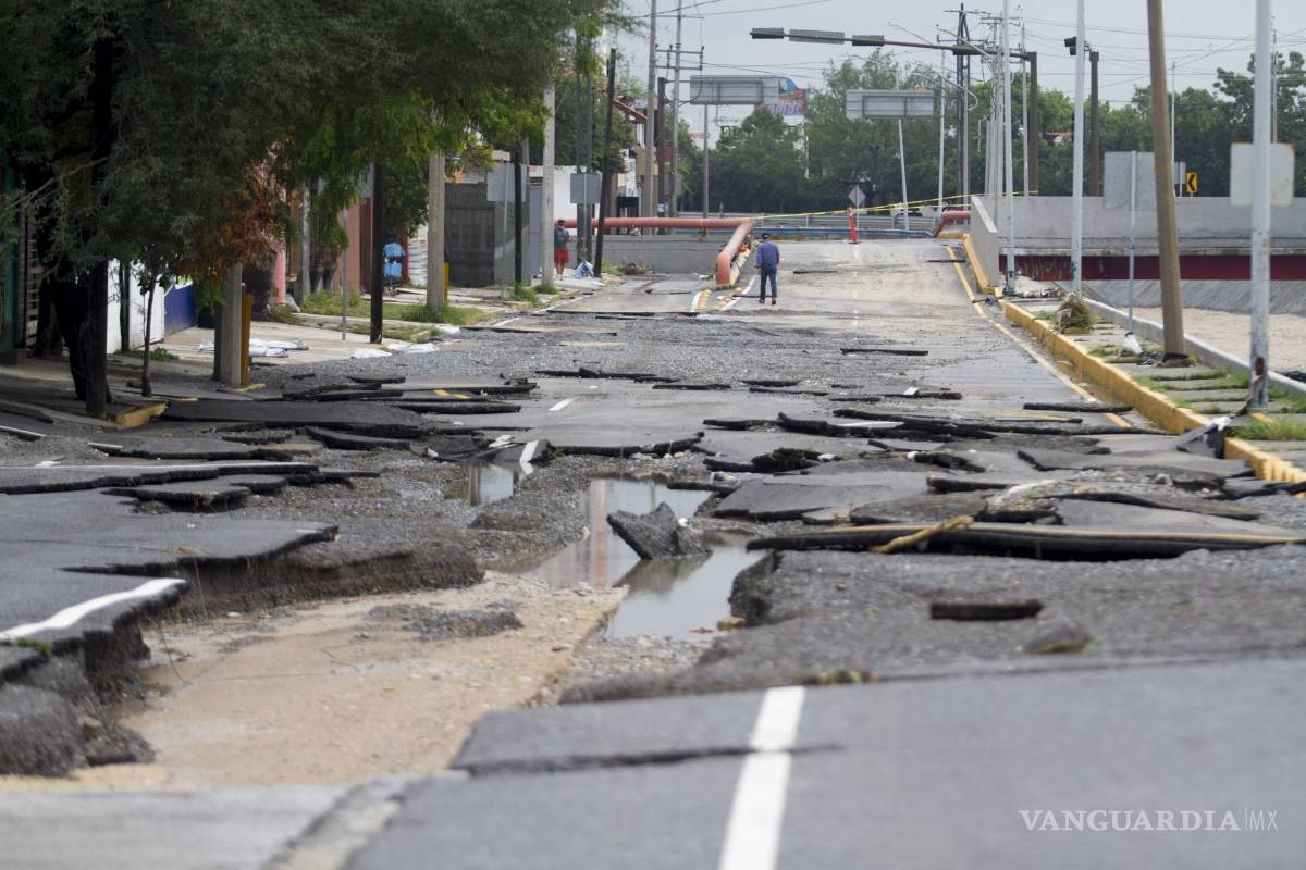 $!Huracán Hanna deja destrucción y desolación en su paso por Tamaulipas, Nuevo León y Coahuila (fotos)
