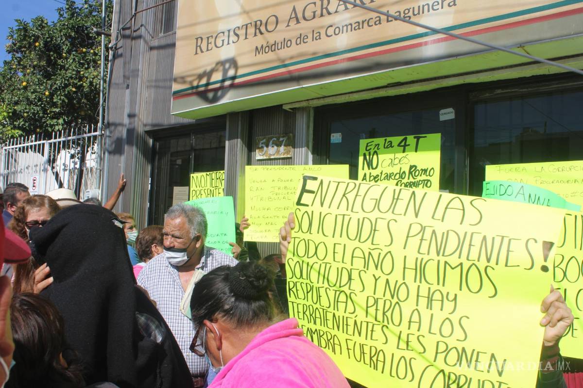 Desde Torreón, exigen el cese del encargado del Registro Agrario Nacional