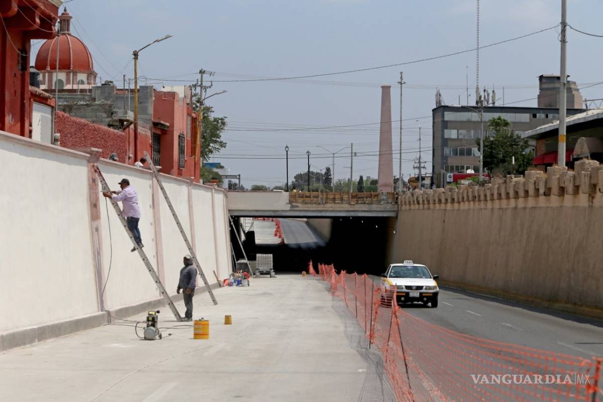 Rehabilitación del paso a desnivel de Allende va al 50 por ciento