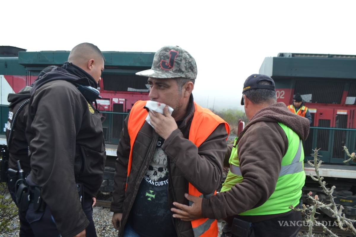 $!En Coahuila choque de trenes deja 4 lesionados