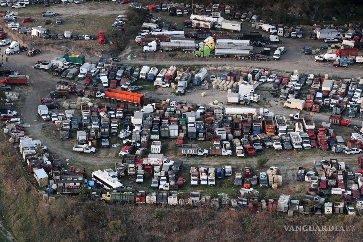 Desde autos hasta camionetas blindadas en el ‘Corralón del huachicol’
